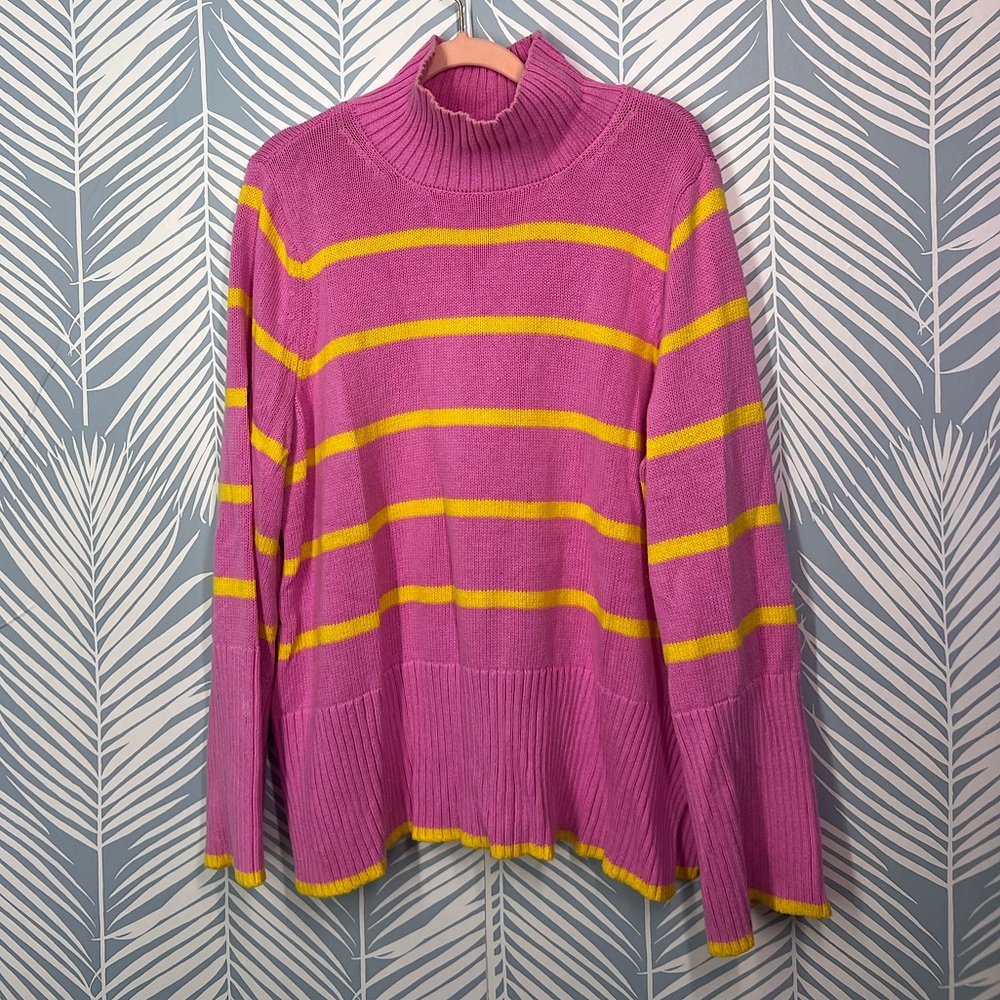 Stripe tunic sweater